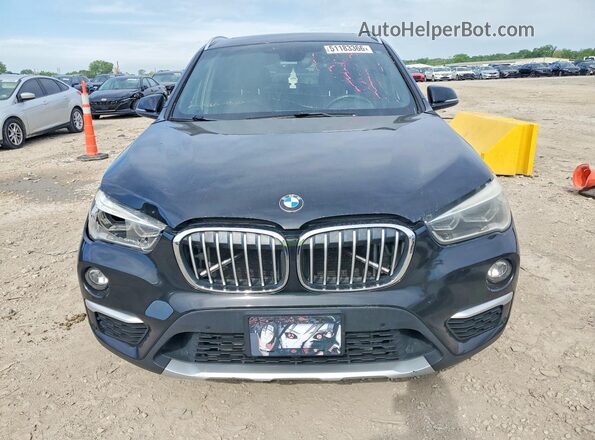 WBXHT3C3XH5F75129 2017 BMW X1 Black Front view