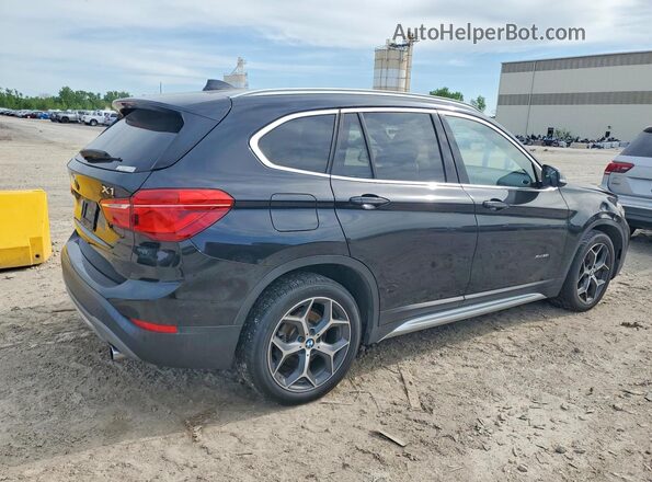 WBXHT3C3XH5F75129 2017 BMW X1 Black Rear right