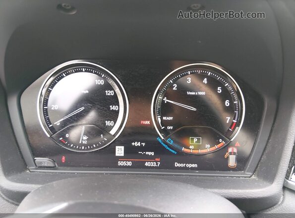 WBXHT3C51K5L89257 2019 BMW X1 Gray Հետևի նստատեղերի տեսք