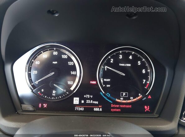 WBXHT3C58K5L36023 2019 BMW X1 Black Widok tylnych siedzeń