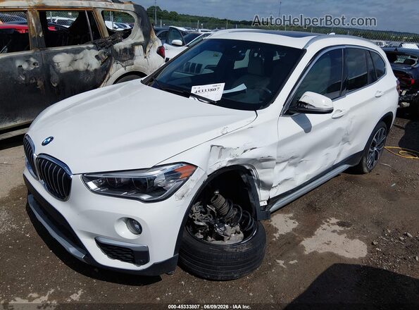 WBXHT3C59K5L37732 2019 BMW X1 White წინა მარცხენა ხედი სამი მეოთხედიდან