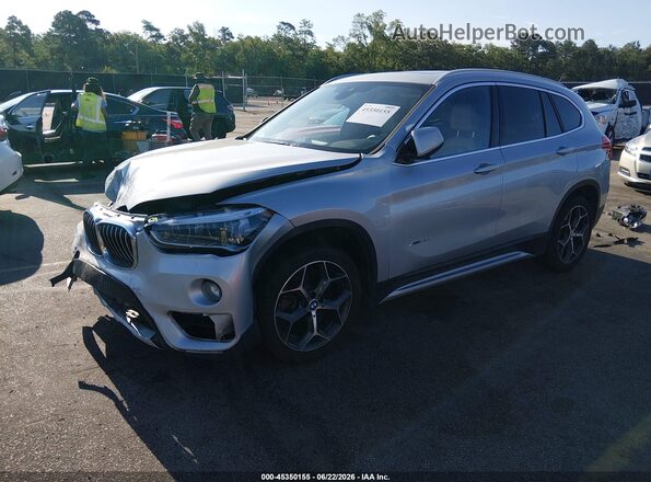 WBXHT3Z33H4A58204 2017 BMW X1 Silver წინა მარცხენა ხედი სამი მეოთხედიდან