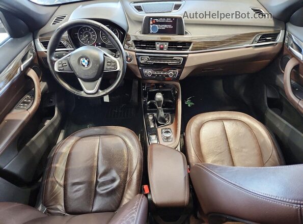 WBXHT3Z34G4A51521 2016 BMW X1 Charcoal Առջևի վահանակի տեսք