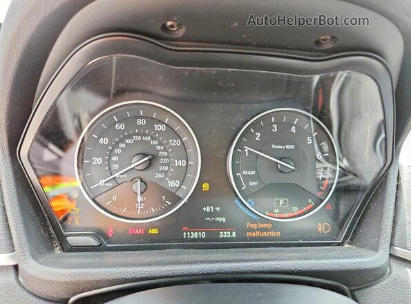 WBXHT3Z35H4A54915 2017 BMW X1 Белый Вид щитка приборов