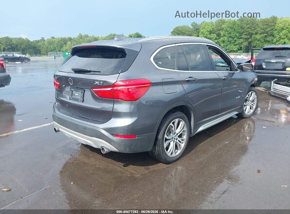 WBXHT3Z36G4A49608 2016 BMW X1 Gray Задня права чверть