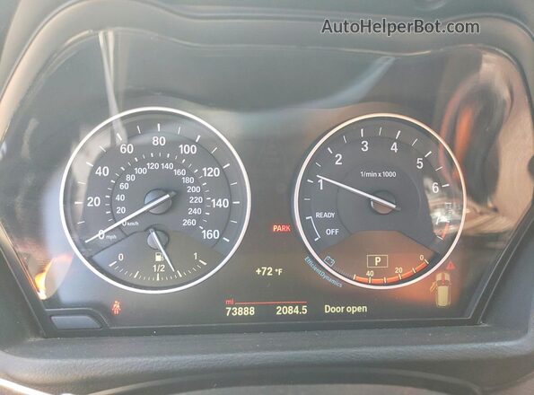 WBXHT3Z38G4A51831 2016 BMW X1 White Widok zestawu wskaźników