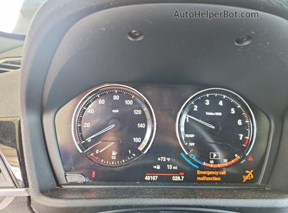 WBXHU7C37J3H42648 2018 BMW 2 SERIES Black Вид щитка приладів