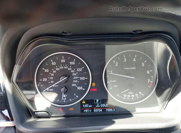 WBXHU7C39H5H34033 2017 BMW X1 Gray Սարքավորումների վահանակի տեսք