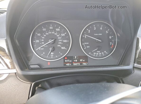WBXHU7C39J5H39769 2018 BMW X1 White Instrument cluster view