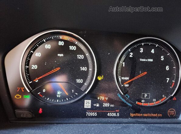 WBXJG7C09L3L90624 2020 BMW X1 Silver Instrument cluster view