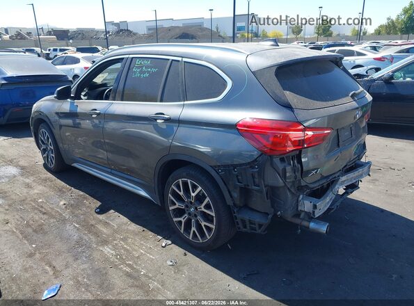 WBXJG7C09M5S53575 2021 BMW X1 Gray Հետևի ձախ