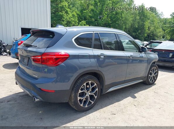 WBXJG9C07M5S06363 2021 BMW X1 Blue Հետևի աջ