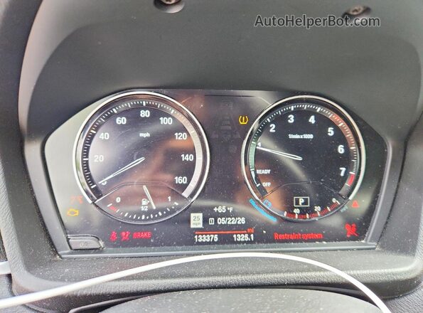 WBXYH9C05L5P15636 2020 BMW X2 Black ხელსაწყოთა პანელის ხედი