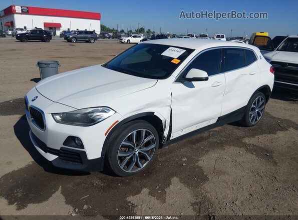 WBXYJ3C35JEP76283 2018 BMW X2 White Առջևի ձախ երեք քառորդ տեսարան