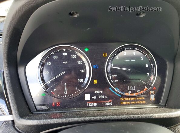 WBXYJ3C56K5N14159 2019 BMW X2 White Սարքավորումների վահանակի տեսք