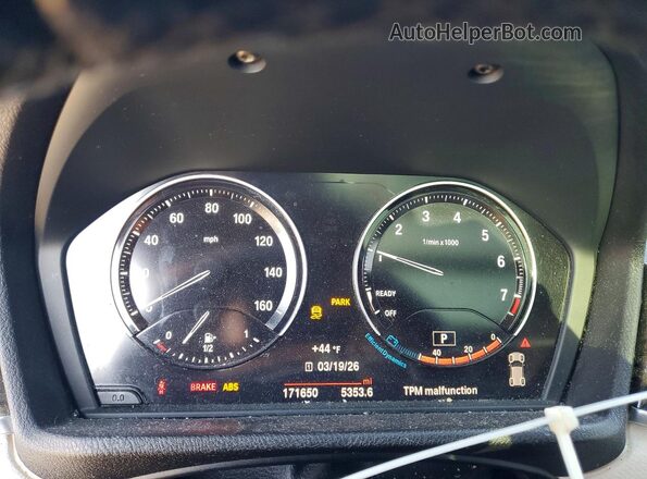 WBXYJ5C32JEF76508 2018 BMW X2 Black ხელსაწყოთა პანელის ხედი