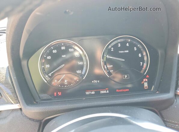 WBXYJ5C37JEF73720 2018 BMW X2 White ხელსაწყოთა პანელის ხედი
