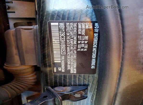 WBY1Z8C33HV890523 2017 BMW I3 Black Widok komory silnika