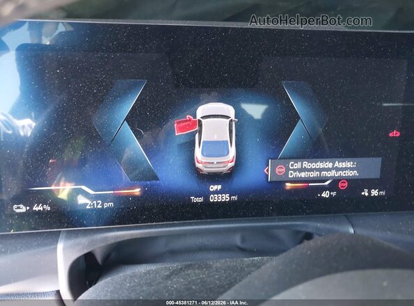 WBY23HD01SFU94229 2025 BMW I4 Gray Вид задніх сидінь