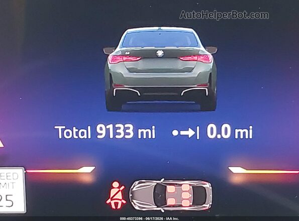 WBY23HD04SFV07491 2025 BMW I4 Green 