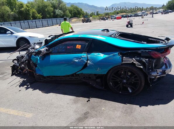 WBY2Z2C54GV675976 2016 BMW I8 Синий Вид задней части салона