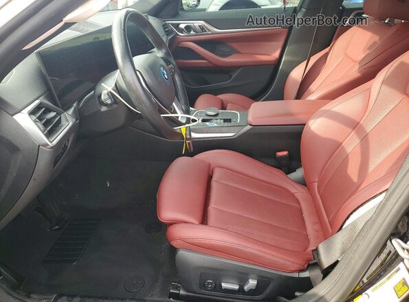 WBY43AW04PFR43469 2023 BMW I4 Black Вид салону спереду