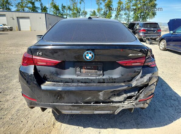 WBY43HD00SFU48416 2025 BMW I4 Black Вид ззаду
