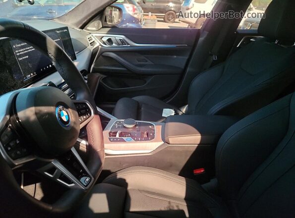 WBY43HD00SFU48416 2025 BMW I4 Black Вид салону спереду