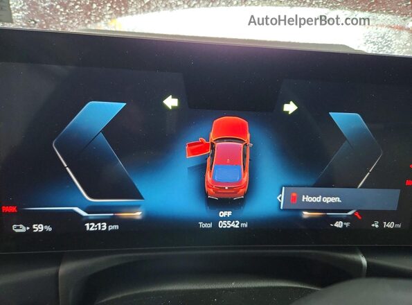 WBY43HD02SFU96922 2025 BMW I4 Red Widok zestawu wskaźników