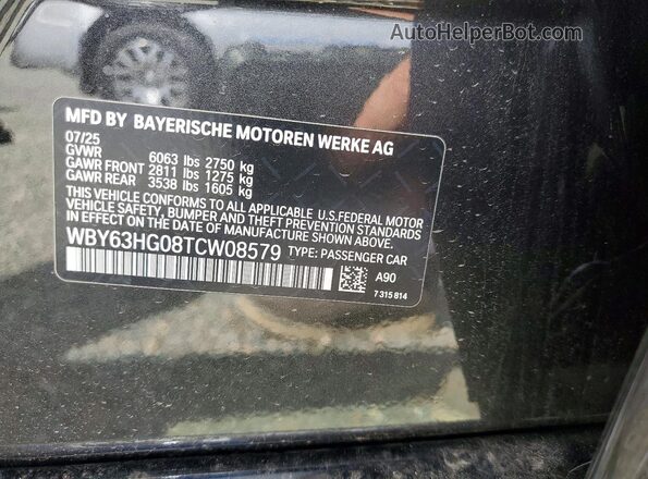 WBY63HG08TCW08579 2026 BMW OTHER Charcoal Շարժիչի բաժամունքի տեսք