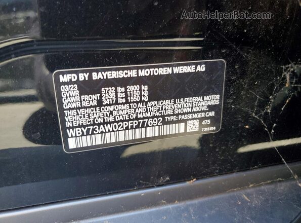 WBY73AW02PFP77692 2023 BMW I4 Black 