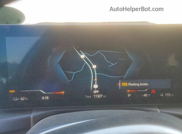 WBY73AW02RFS80726 2024 BMW I4 Blue Instrument cluster view