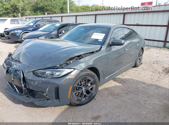 WBY73AW03PFN73287 2023 BMW I4 Gray Vista tres cuartos delantera izquierda