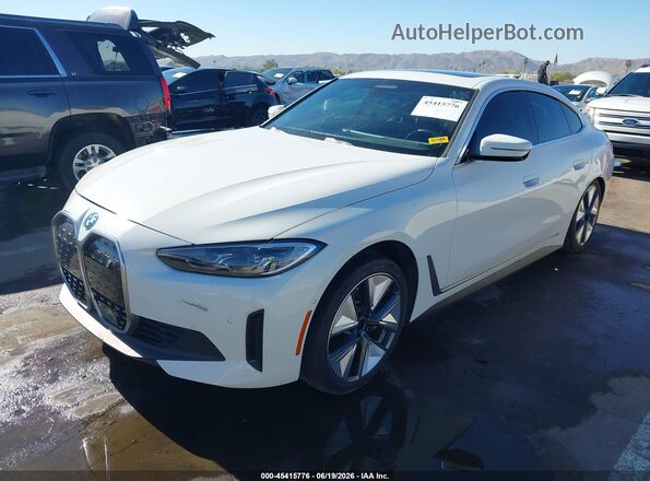 WBY73AW04PFR01378 2023 BMW I4 White Передня ліва чверть
