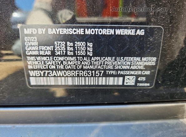WBY73AW08RFR63157 2024 BMW I4 Черный Вид подкапотного пространства