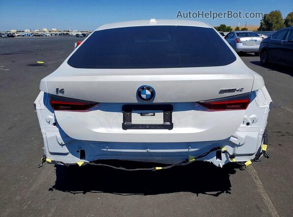 WBY73AW09NFN03189 2022 BMW I4 White Rear view