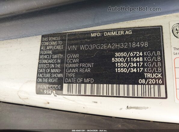 WD3PG2EA2H3218498 2017 MERCEDES-BENZ METRIS Зеленый Вид подкапотного пространства