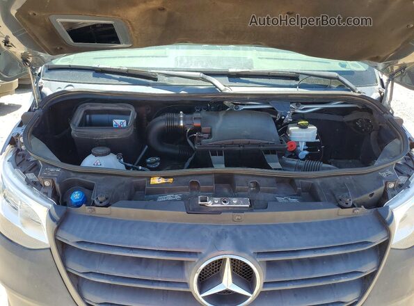 WD4PF1CD6KP139602 2019 MERCEDES-BENZ SPRINTER Green ძრავის განყოფილების ხედი