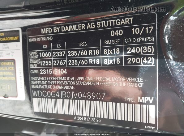WDC0G4JB0JV048907 2018 MERCEDES-BENZ GLC 300 Black Engine compartment view