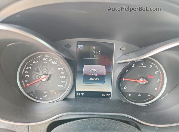 WDC0G4JB0K1002065 2019 MERCEDES-BENZ GLC-CLASS White Вид щитка приладів