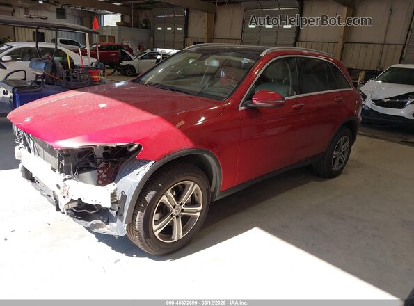 WDC0G4JB0KF641887 2019 MERCEDES-BENZ GLC 300 Красный Передняя левая четверть