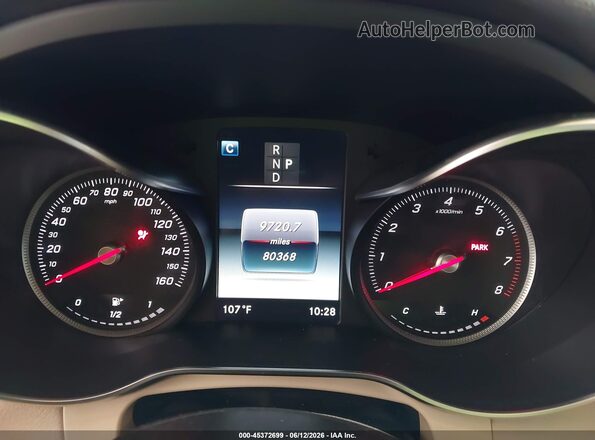 WDC0G4JB0KF641887 2019 MERCEDES-BENZ GLC 300 Красный Вид задних сидений