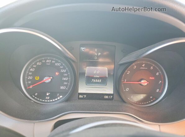 WDC0G4JB0KV175397 2019 MERCEDES-BENZ GLC-CLASS White Вид щитка приладів