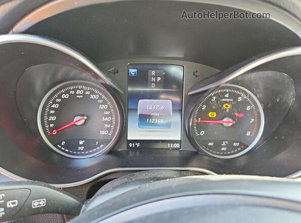 WDC0G4JB1HV009513 2017 MERCEDES-BENZ GLC-CLASS Silver Widok zestawu wskaźników