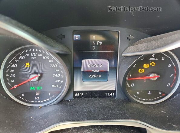 WDC0G4JB2K1002598 2019 MERCEDES-BENZ GLC-CLASS Blue Вид щитка приладів