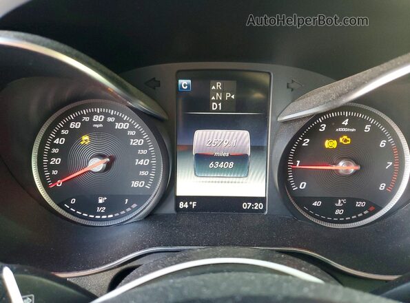 WDC0G4JB3HF257112 2017 MERCEDES-BENZ GLC-CLASS White Вид щитка приладів