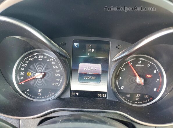 WDC0G4JB4HF195753 2017 MERCEDES-BENZ GLC-CLASS Gray Widok zestawu wskaźników