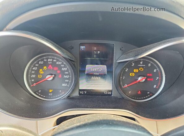 WDC0G4JB6JV015796 2018 MERCEDES-BENZ GLC-CLASS Black Вид щитка приладів