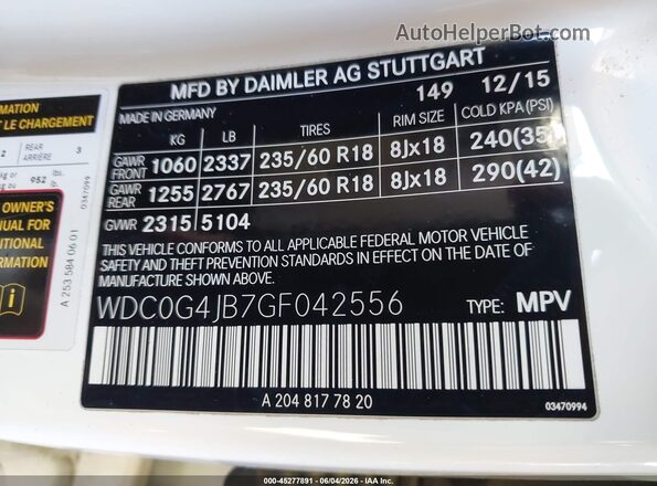 WDC0G4JB7GF042556 2016 MERCEDES-BENZ GLC 300 Beige 