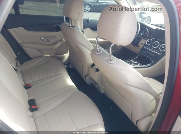 WDC0G4JB7HF132484 2017 MERCEDES-BENZ GLC 300 Red VIN კოდის სტიკერის ხედი